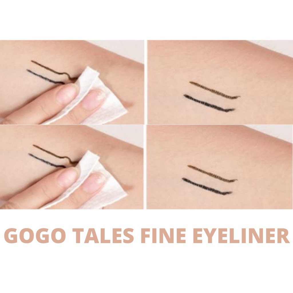 Bút Kẻ Mắt Không Trôi GOGO TALES Fine Make Up Eyeliner Nội Địa Trung Chính Hãng