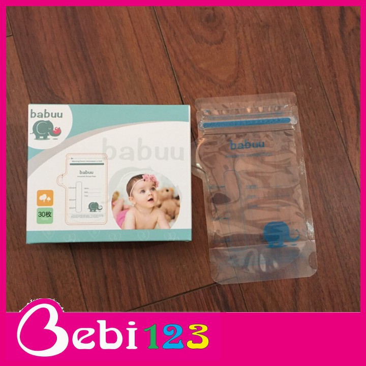 Hộp 30 túi trữ sữa Baby Babuu Nhật Bản 100ml