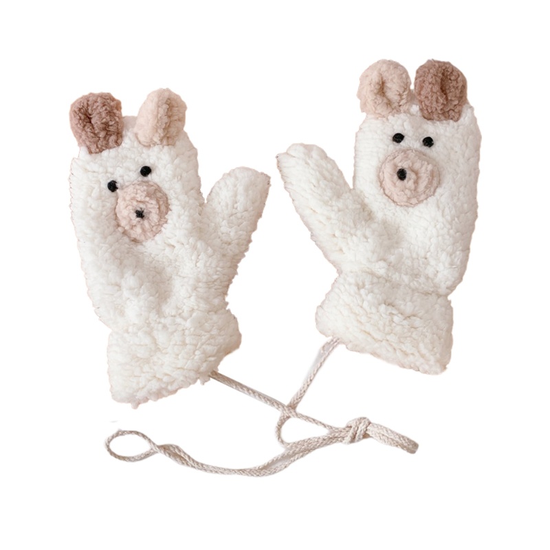 Đôi Găng Tay Len Hở Ngón Dễ Thương Mang Ấm Cho Nữ