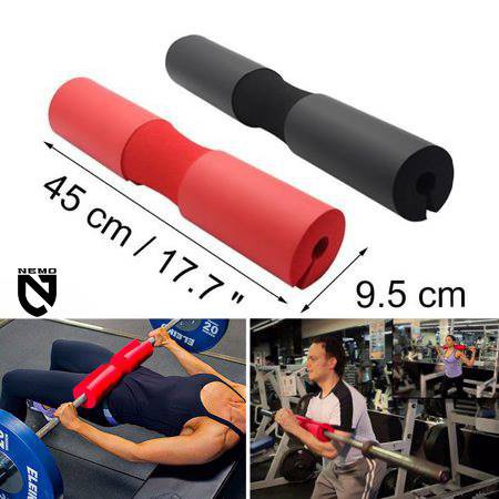 (Tặng kèm 2 dây đai cố định) Đệm Lót Mút Xốp Hỗ Trợ Gánh Tạ Squat, Đệm gánh tạ Valeo