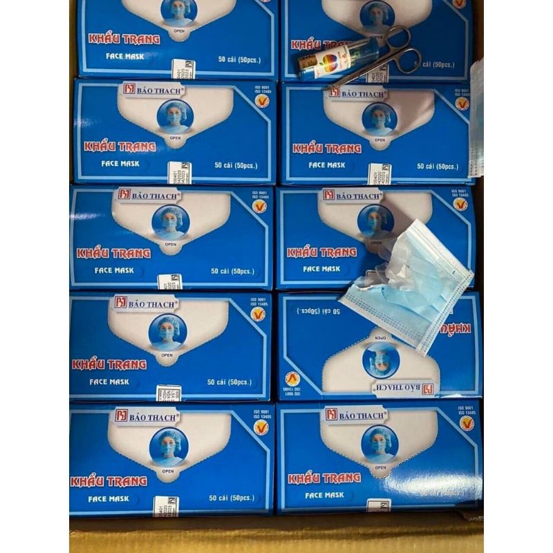 ✅ [HÀNG THẬT!] Khẩu Trang Y Tế- Bảo Thạch (3 Lớp - Hộp 50 Cái) -VT0612 | BigBuy360 - bigbuy360.vn