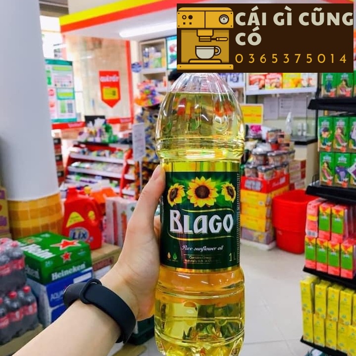 Dầu ăn Nga hướng dương BLAGO chai x 1L cao cấp