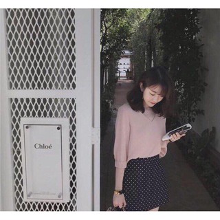 Áo cổ v bo tay