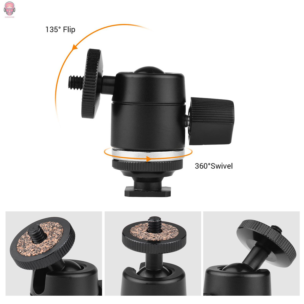 Ngàm Gắn Tripod 360 Độ Kèm Đinh Ốc 1 / 4 Inch Cho Chân Máy Ảnh