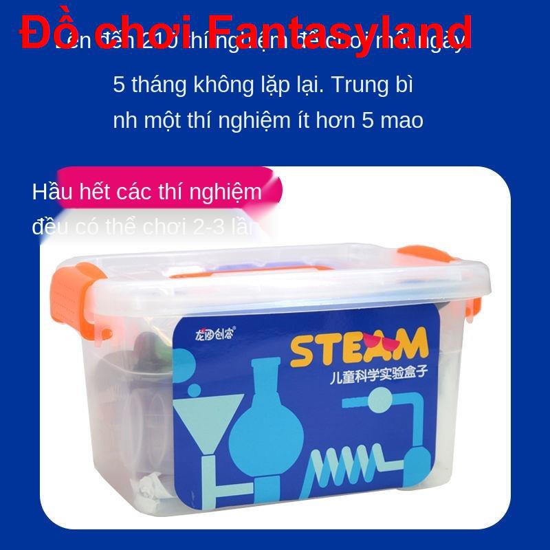 Trẻ em vui vẻ khoa học thí nghiệm đồ chơi thiết bị hóa bộ hoàn chỉnh của sinh tiểu mẫu giáo sản xuất thủ công tự l