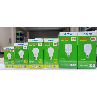 Bóng đèn led bulb búp mpe 3w 5w 7w 9w 12w 15w ánh sáng trắng 6500k đui đuôi chui chuôi e27
