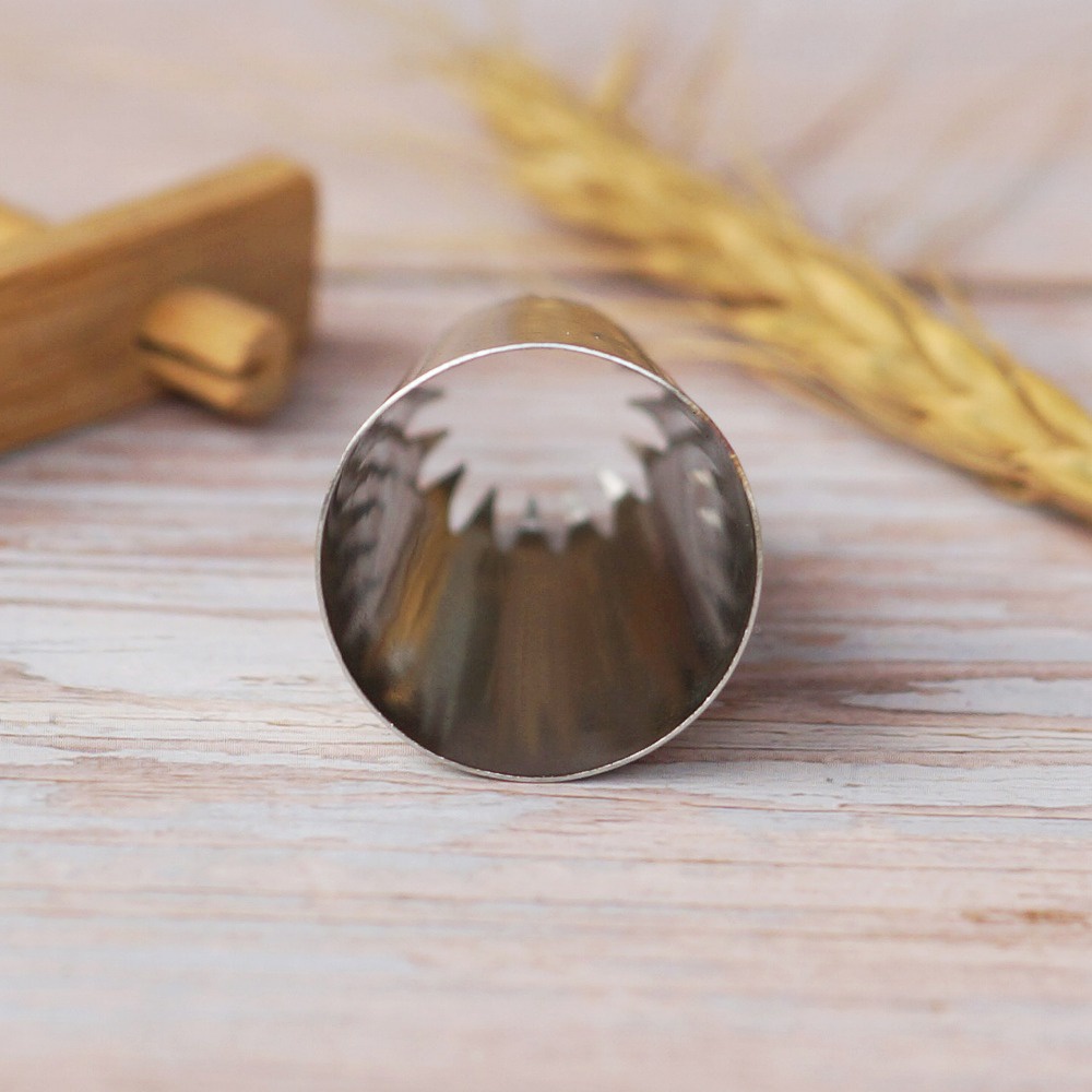 #Đuôi Bắt Bông Kem Trang Trí Bánh 6B Bằng Thép Không Gỉ