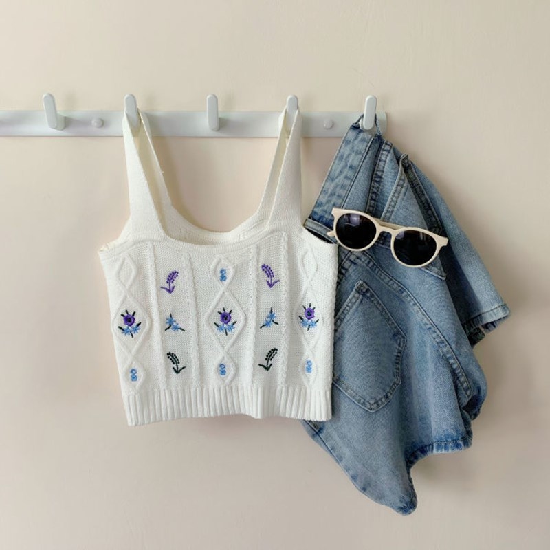 Sexy Two-Wire Knitted T-shirt