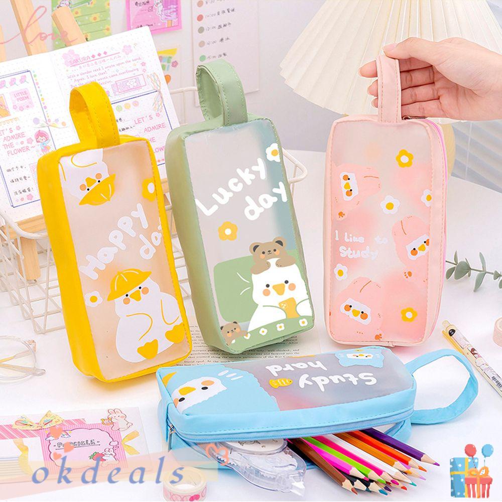 Túi Đựng Bút Chì Cỡ Lớn Chống Thấm Nước Đa Năng Nhiều Màu Sắc