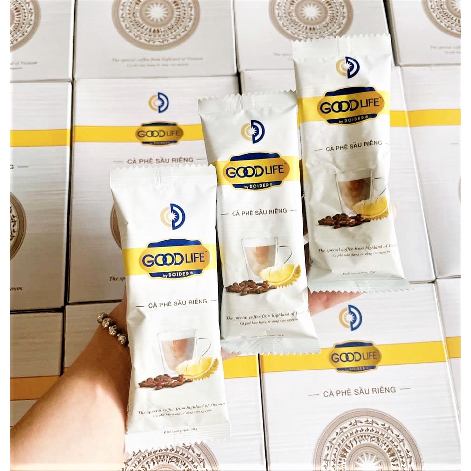 Cà phê sầu riêng Good Life thơm ngon hộp 12 gói