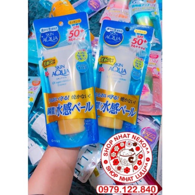 KEM CHỐNG NẮNG ROHTO SKIN AQUA  nội địa nhật