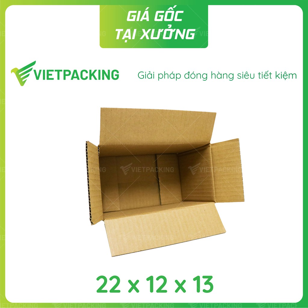 22x12x13 - 25 hộp carton giao hàng đẹp V121