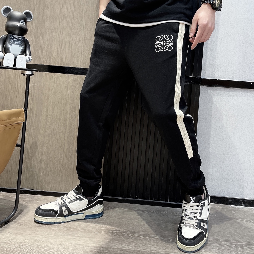 Quần Thể Thao Nam Thu Đông Dài Thêu Logo Đẹp Màu Đen