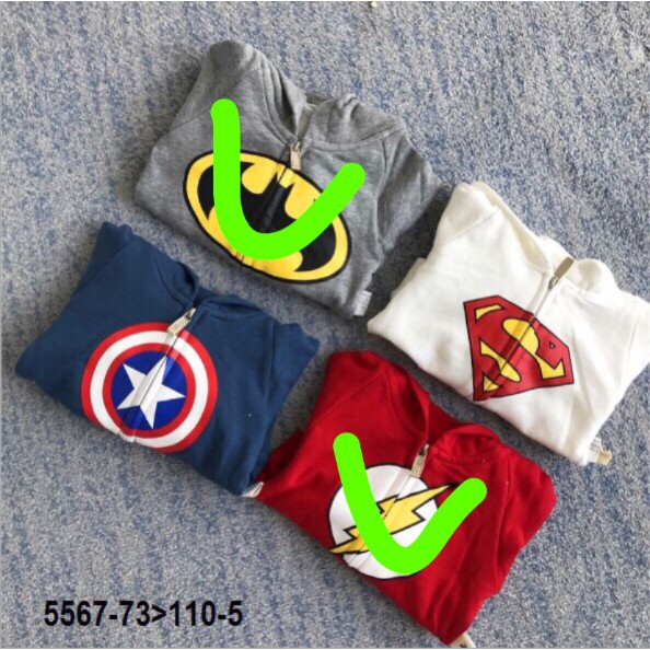Combo áo khoác nỉ cho bé M15