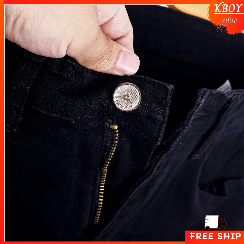 Quần jeans nam [𝐅𝐑𝐄𝐄 𝐒𝐇𝐈𝐏] Quần jean rách gối ống ôm - Quần trơn vải mềm mịn cao cấp hợp dáng - 8913 | BigBuy360 - bigbuy360.vn