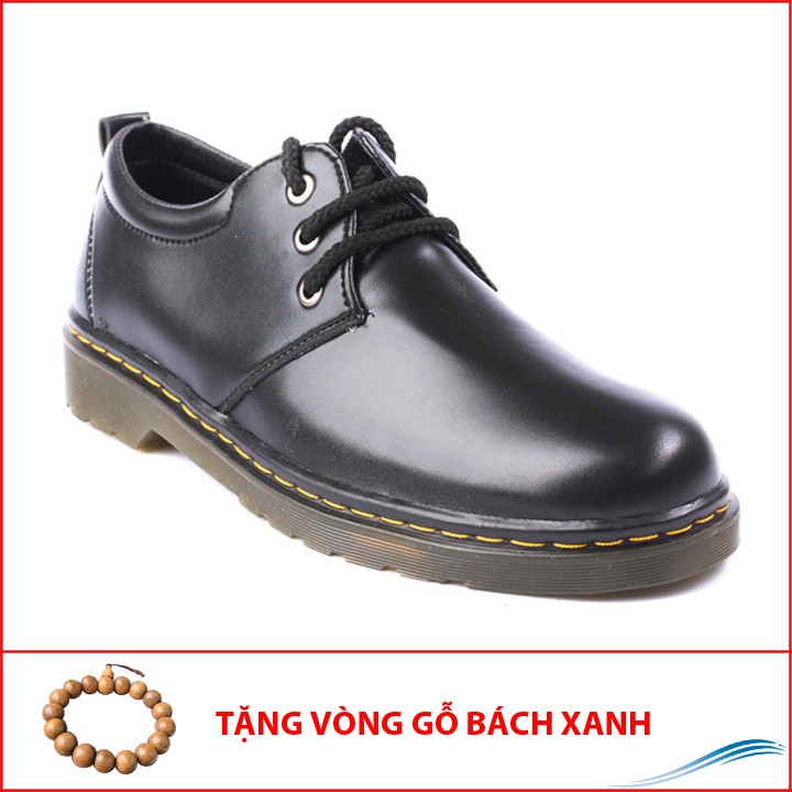 [Có Video Thật] Giày Boot Nam Ngắn Cổ Da Trơn Đen Đế Có Khâu Chắc Chắn - M353-DEN(GB)