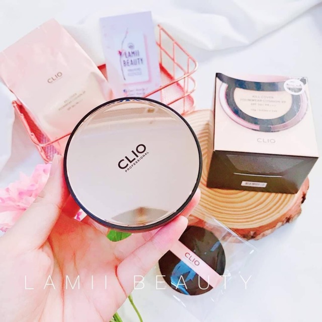 Phấn nước CLIO KILL COVER FOUNWEAR CUSHION XP kèm lõi và mút | BigBuy360 - bigbuy360.vn