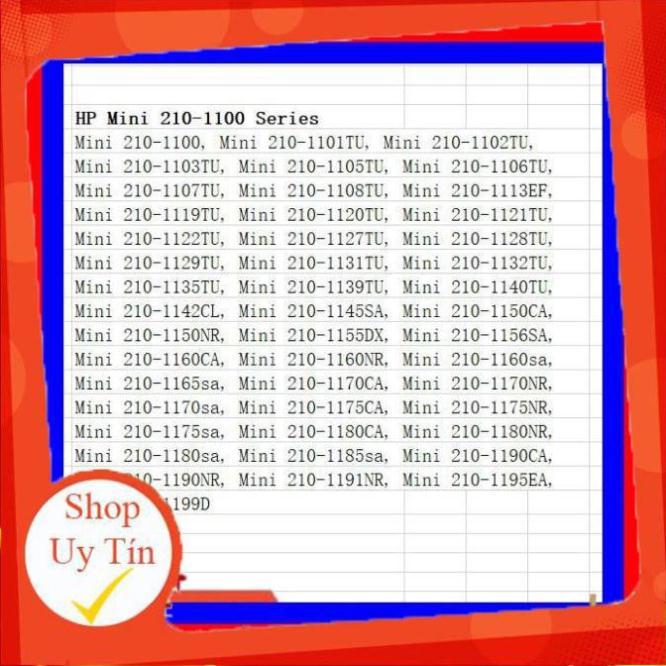 Pin Laptop HP MINI 210 - 6 CELL - Mini 210-1000