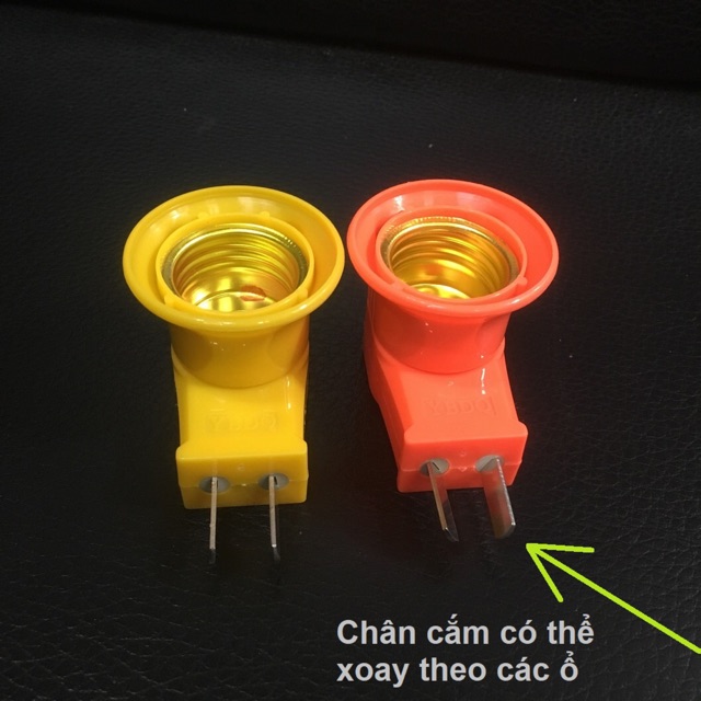 Đui chui đèn phích cắm có công tắc E27