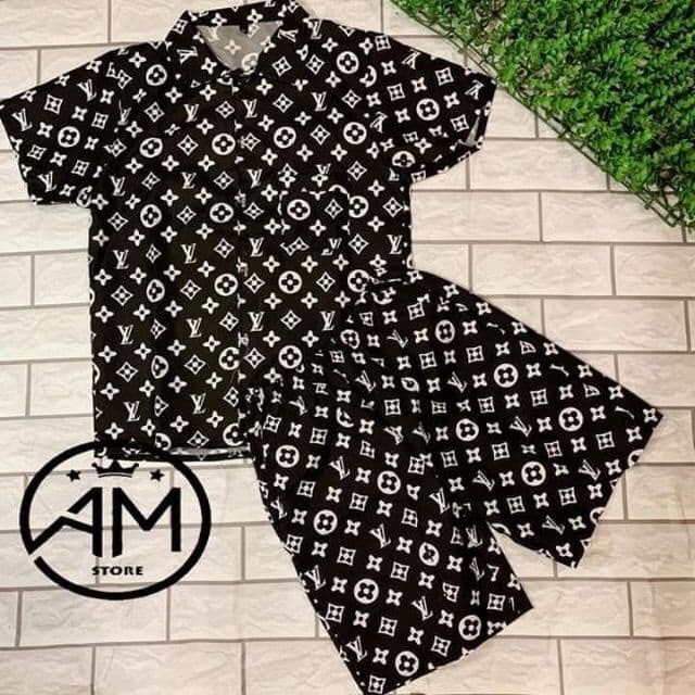 Bộ ngủ nam in chữ nhỏ | BigBuy360 - bigbuy360.vn