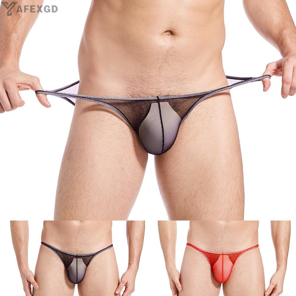 YAFEXGD&Quần lót nam bằng polyester trong suốt G-String #yafexgood