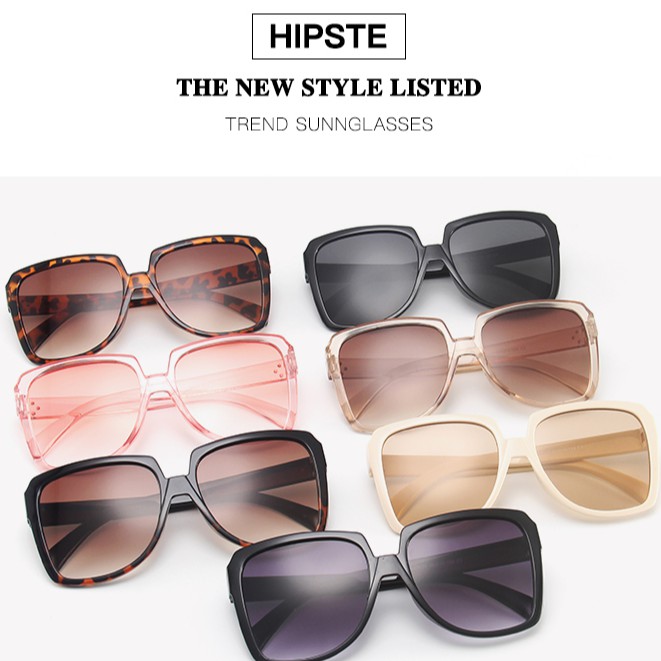 Kính mát chống tia UV400 gọng vuông phong cách Vintage cho nữ