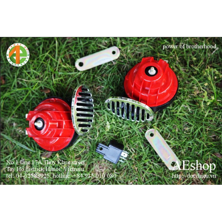 còi sên độ cho xe đạp điện kèn sên độ cho xe motor kèn sên ô tô 2 âm 12 v