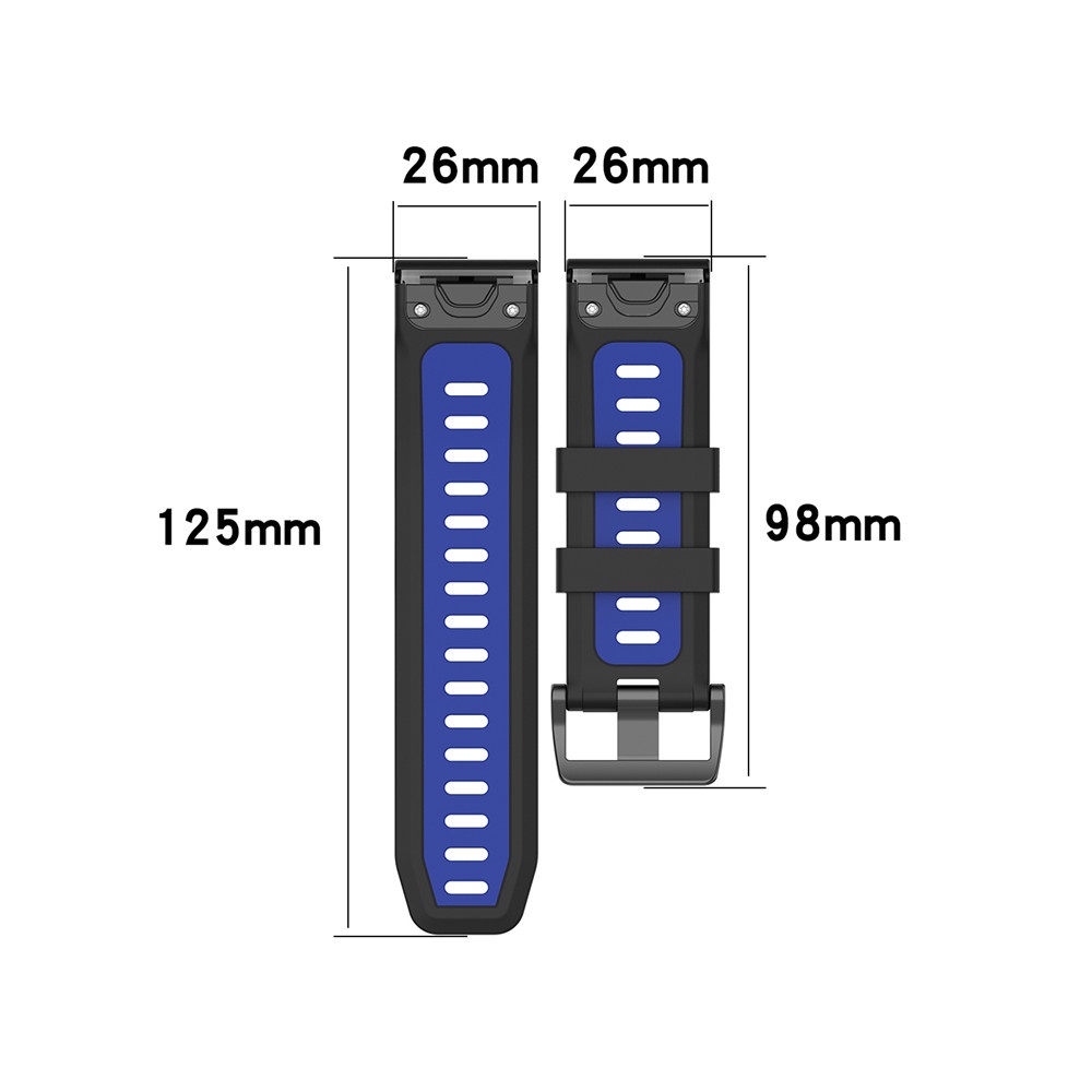 Dây Đeo Silicone 26mm Cho Garmin Fenix 7X / 6X / 6X Pro / 5X / 5X Plus / Fenix3 hr