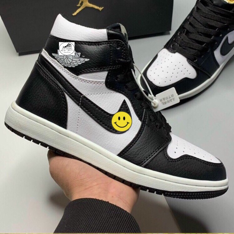 Giày JORDAN 1 PANDA Cao Cổ ⚡️FULL BOX BILL⚡️ Giày 𝐉𝐨𝐝𝐚𝐧 JD1 Đen Trắng Cổ Cao, High Panda Trẻ Trung Nam Nữ 2021