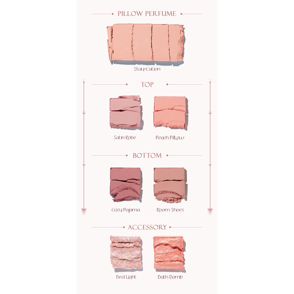 Bảng Phấn Mắt 7 Màu Espoir 21 F/W LookBook Palette Pillow Peach