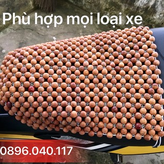 Đệm lót yên xe máy hạt gỗ massage