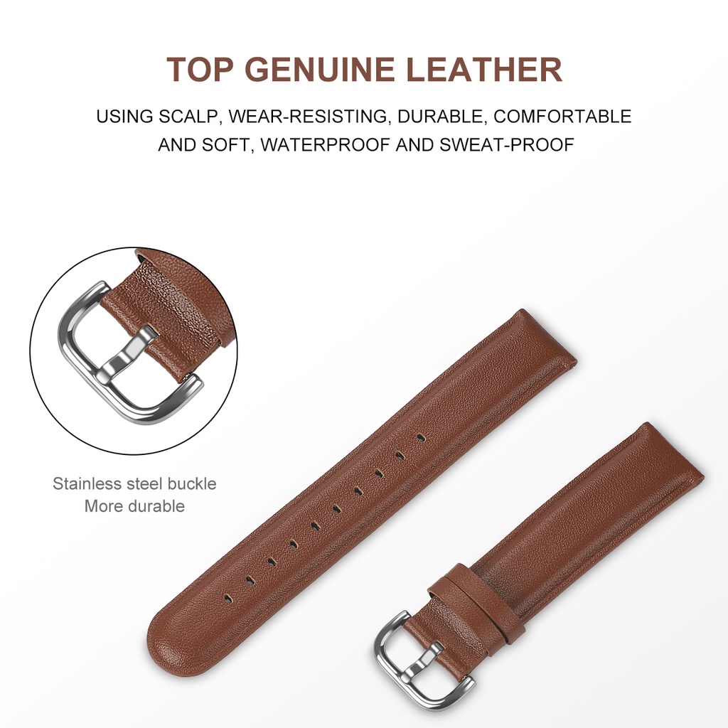 Dây Đeo Da Thay Thế Cho Đồng Hồ Thông Minh Huawei Watch GT3 Pro GT2 42mm 46mm 2e GT 3 SE / Buds /Honor MagicWatch 2 GS Pro