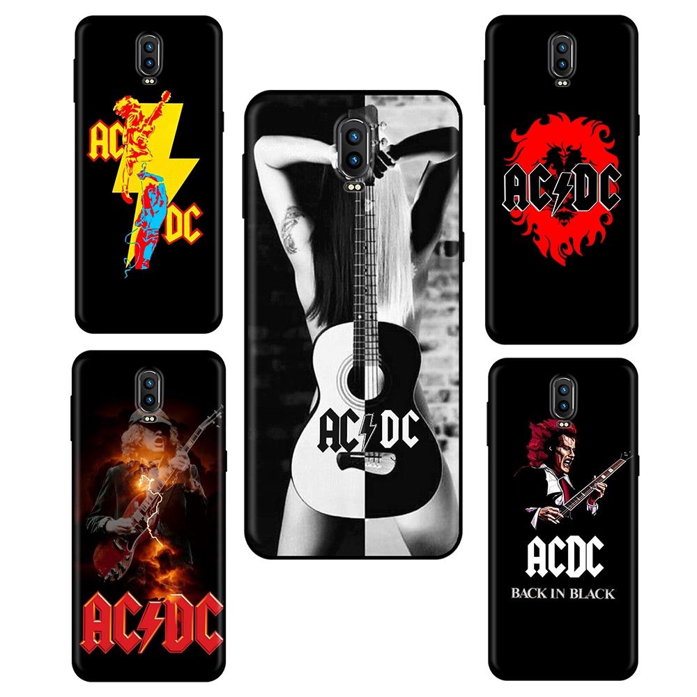 Ốp điện thoại mềm hình nhóm nhạc rock ACDC cá tính cho OPPO Realme 3 5 Q Reno 2 10X Z A5 A9 Pro 2020