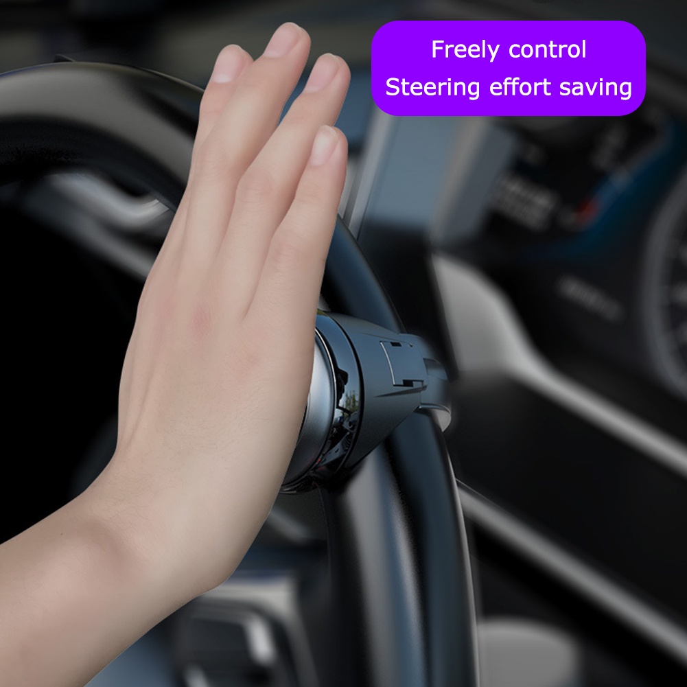 Tay Quay Gắn Vô Lăng Xe Hơi Xoay 360 Độ Tiện Dụng