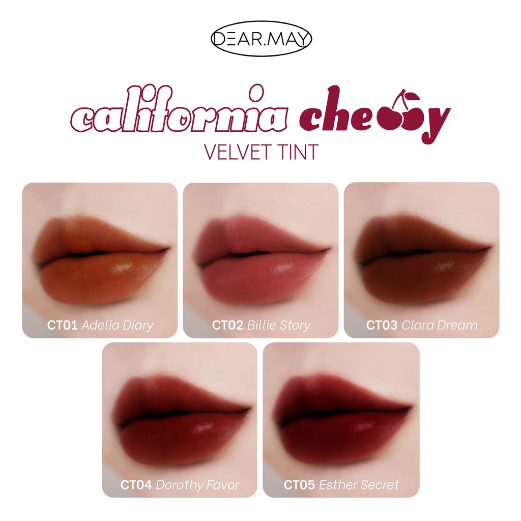 Combo tiện lợi: Son Cherry Tint + Phấn Phủ Cherry Sebum Pact (2 items)