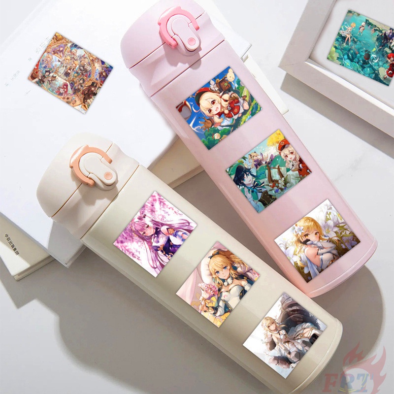 50 Cái / Bộ ☆ Áp Phích Dán Áp Phích Mini Genshin Impact ☆ Miếng Dán Đề Can Chống Thấm Nước Thời Trang Tự Làm