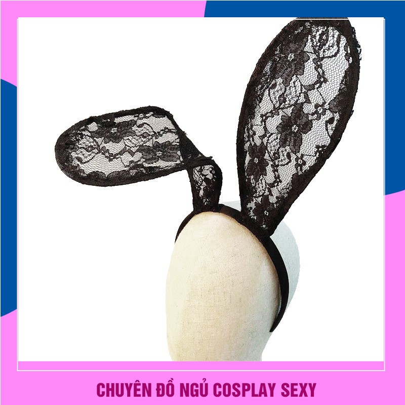 [PHỤ KIỆN HOT] Bờm tai thỏ ren đen cosplay BDSM Sexy quyến rũ phong cách | BigBuy360 - bigbuy360.vn