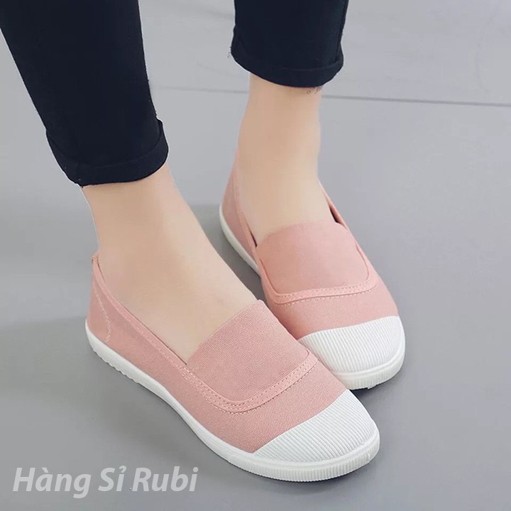 [Freeship] giày thời trang nữ hàn quốc, giày lười nữ trắng, giày nữ đi học giá rẻ, giày mọi nữ hàn quốc | BigBuy360 - bigbuy360.vn