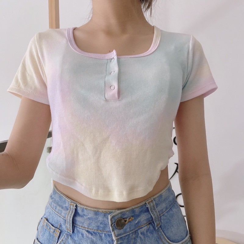 ÁO CROPTOP VẠT BẦU