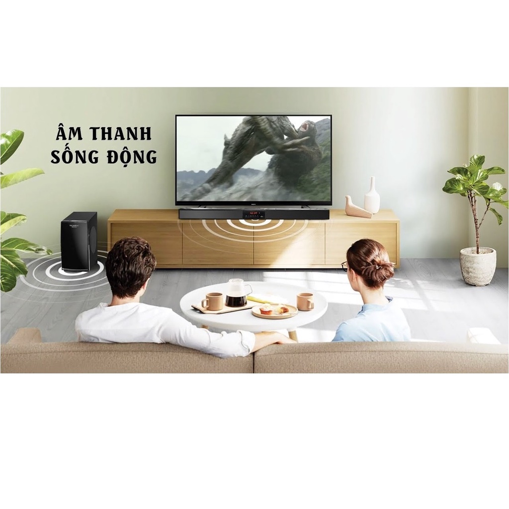 Loa Vi Tính SoundMax SB212 2.1 60W  Bluetooth 5.0 - Hàng Chính Hãng.