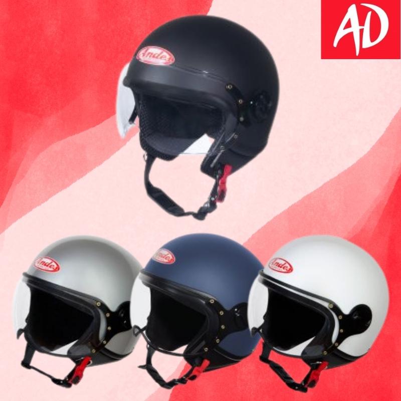 Nón bảo hiểm có kính Andes 103D kính che mặt, lót tháo lắp vệ sinh dễ dàng, vòng đầu từ 55-60cm