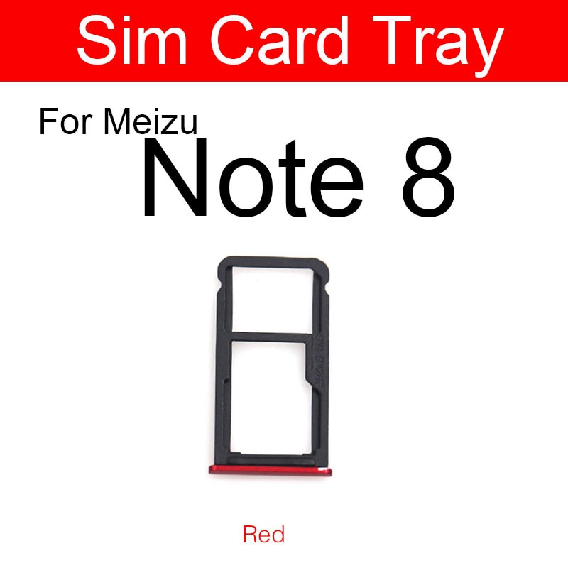 SIM Card Slot Tray Holder Adapter For Meizu Note 8 Note8 M822h M822q SD Memory Sim Reader Card Socket Replacement Parts