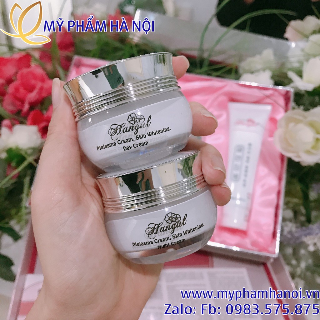 Bộ mỹ phẩm Hangul 2in1 mờ nám tàn nhang dưỡng trắng da