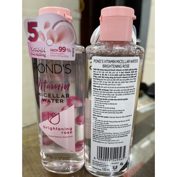 Nước tẩy trang Pond vitamin 100ml