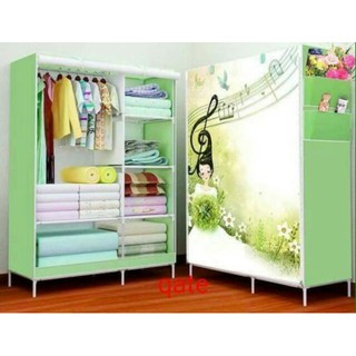 Tủ quần áo 3d 2 buồng màu xanh lá tại tp hồ chí minh