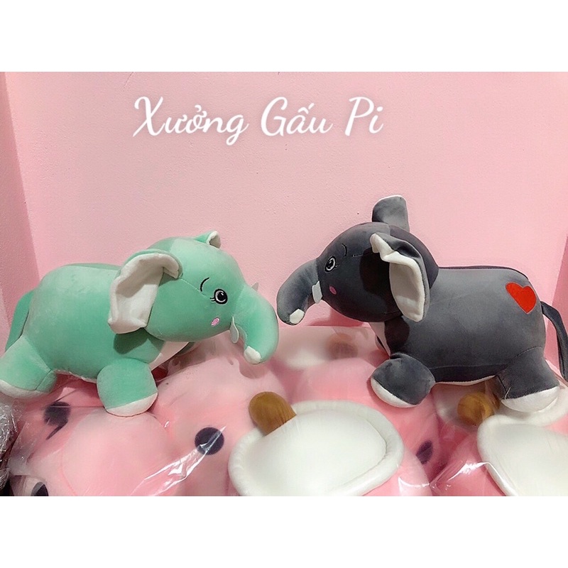 ❤️Sỉ Giá Xưởng❤️ Gấu Bông Con Voi, Thú Bông Voi Nằm Dễ Thương Siêu Mềm Mịn Hàng Cao Cấp