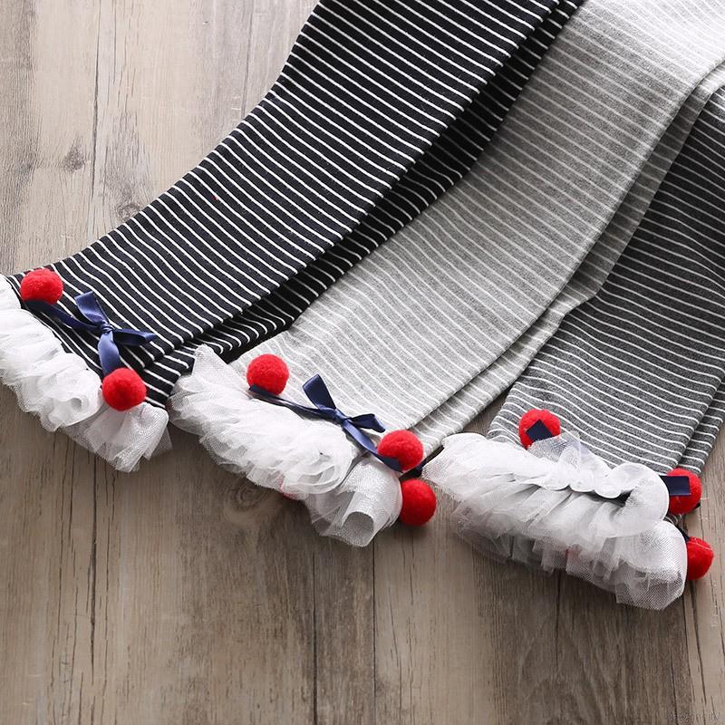 Quần legging phối ren đáng yêu cho bé gái