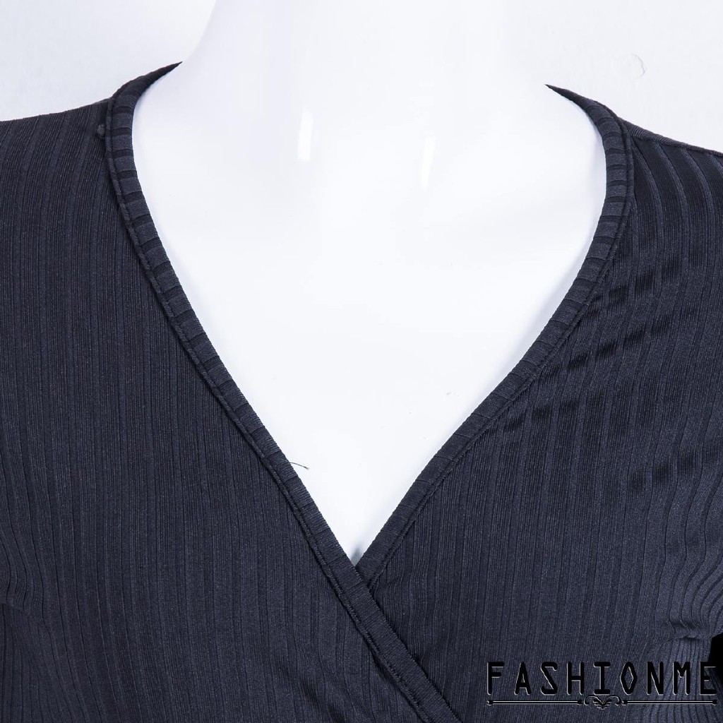 ღ𝓂ℰSexy Women Ladies Long Sleeve Tops Deep V T-Shirt Casual Blouse | BigBuy360 - bigbuy360.vn