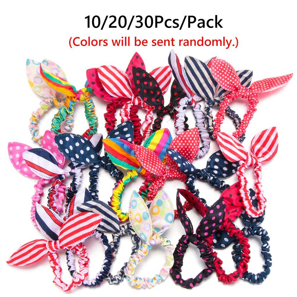 Set 10 / 20 / 30 Dây Cột Tóc Đuôi Ngựa Dễ Thương Cho Nữ