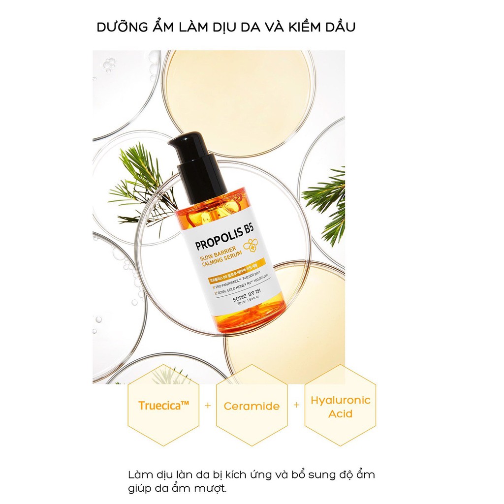 Tinh chất Some By Mi Propolis B5 Glow Barrier Calming Serum 50ml